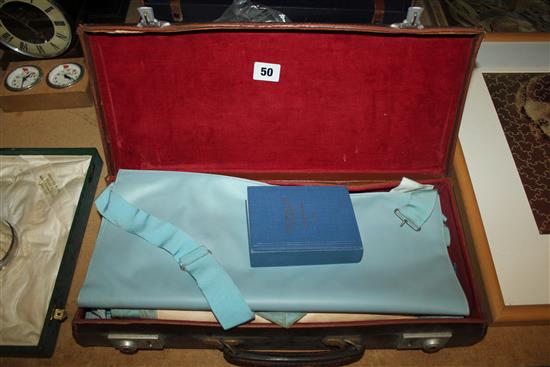 2 leather cases of Masonic aprons